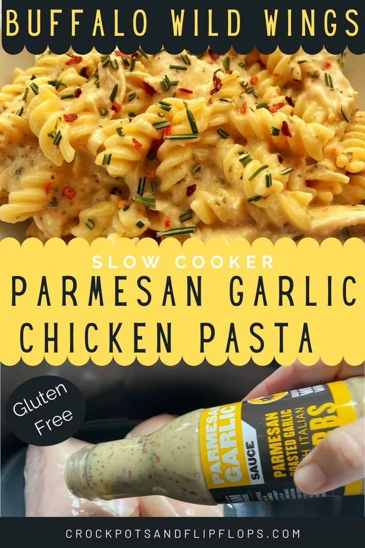 Delicious Parmesan Garlic Chicken Pasta from Buffalo Wild Wings served in a bowl