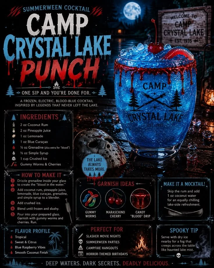 Refreshing Summerween Slasher Cocktail for Halloween-themed parties