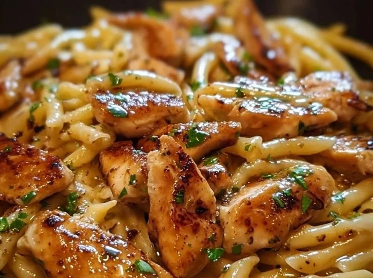 Delicious Comfort Chicken Pasta with Smoky Garlic Butter sauce