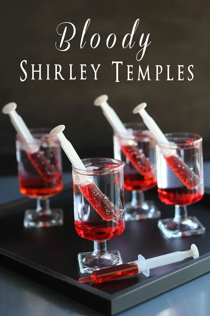 Collection of creepy Halloween mocktails and non-alcoholic drinks