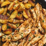 easy garlic butter chicken and potatoes skillet re 2026 07 21 030402 683x1024 1