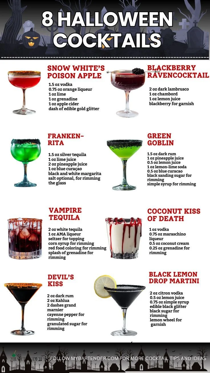 Spooky Halloween cocktails for a haunted house party