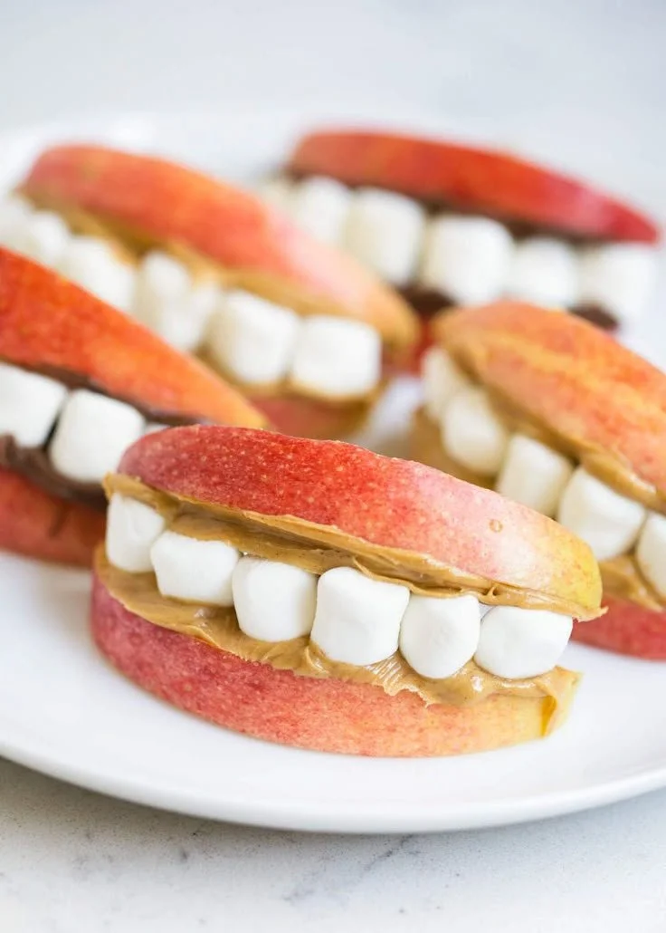 A variety of healthy Halloween snacks for kids and adults.